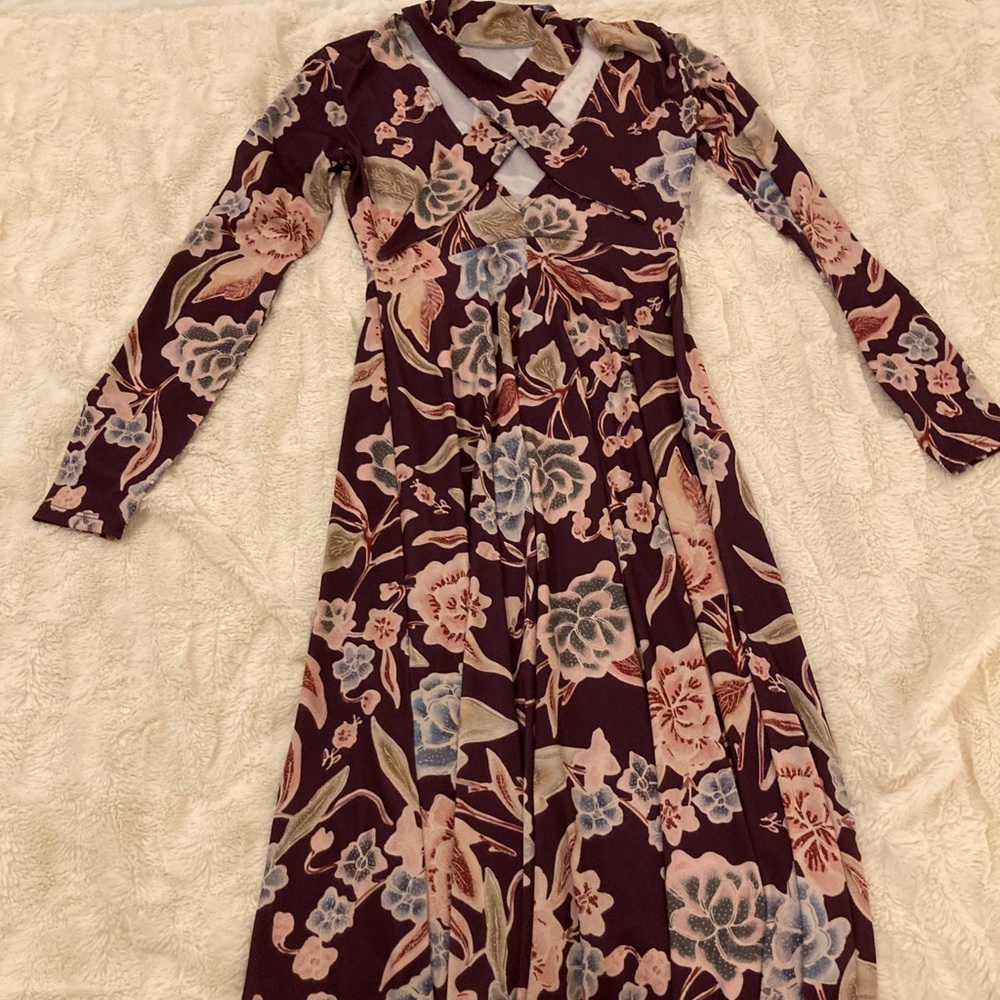 Zara tie halter neck style midi dress